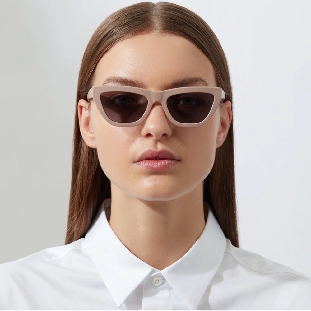 Jenny Bird Cat-Eye Sunglasses in matte camel